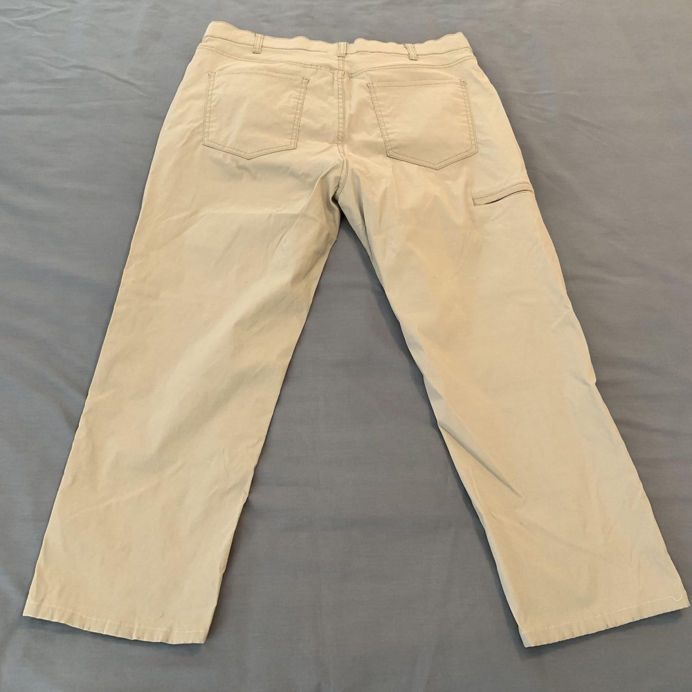 Members Mark Denali Pants Mens 34x30 Beige Nylon Straight Stretch Hiking Khakis - Picture 7 of 9